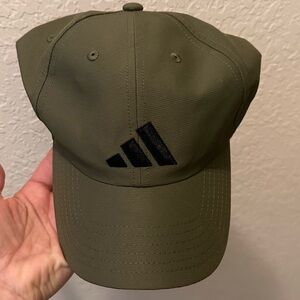 Army green Adidas fitted hat
